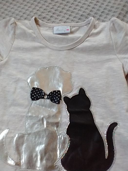 Tunika dziewczęce Barmy pies kot 98cm