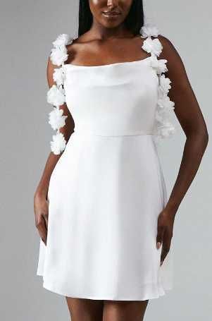 Zdobiona ślubna COAST 3D kwiatki