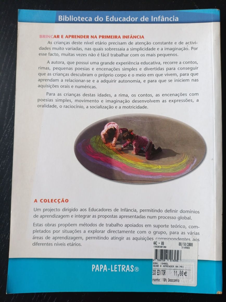 Livro Brincar e aprender na primeira infância