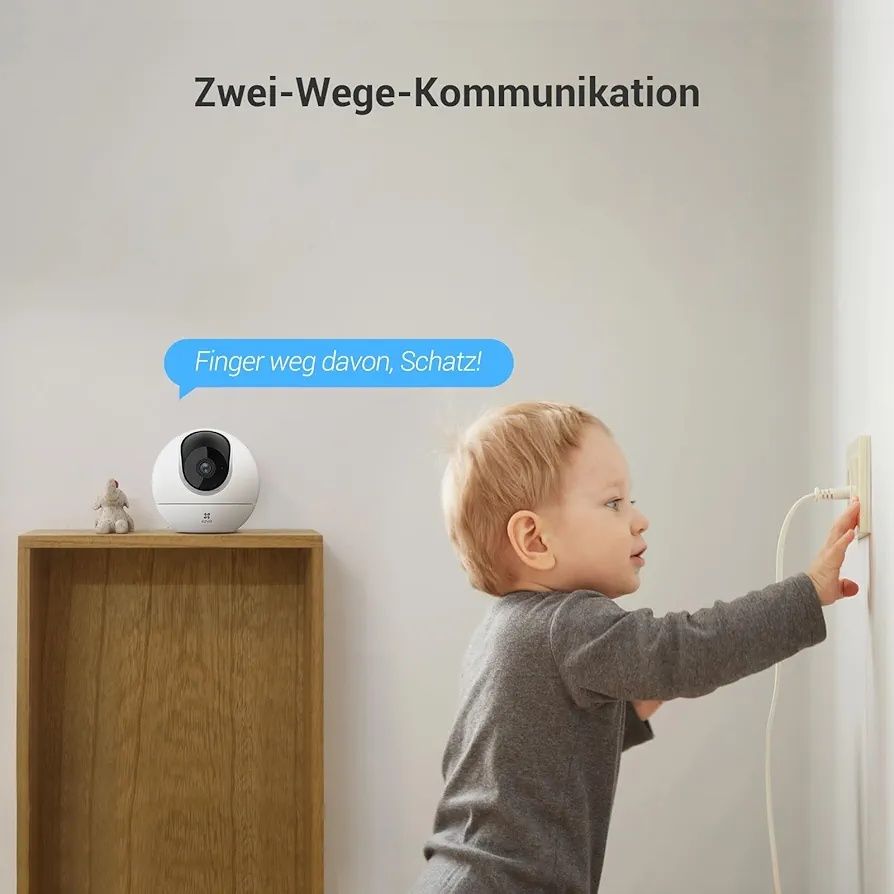EZVIZ C6c 3MP – Wewnętrzna Kamera Monitorująca 2K WLAN z 360°