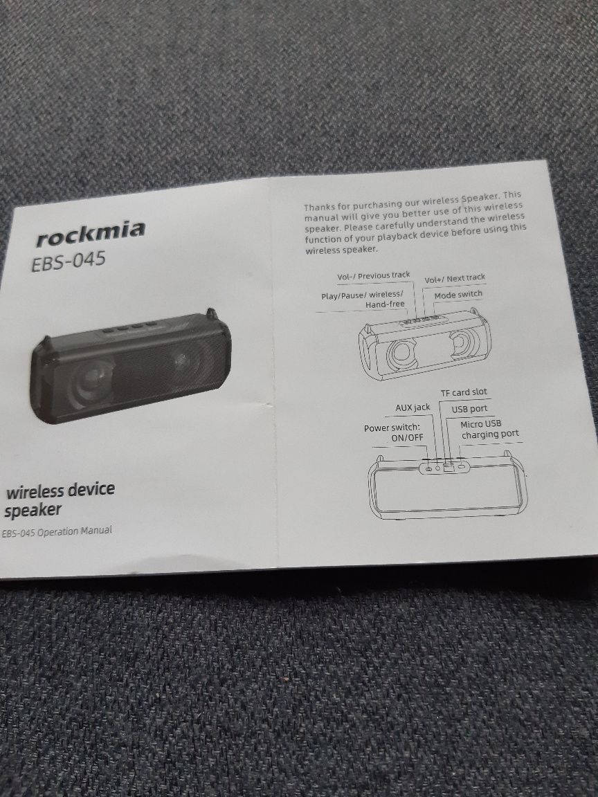 Nowy Głośnik bluetooth  2x5W