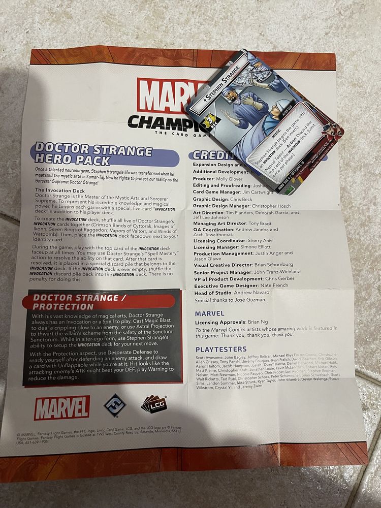 Marvel Champions c/ 3 expansões