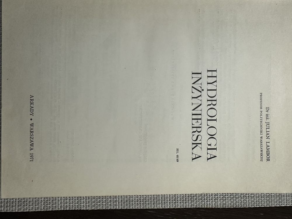 Hydrologia Inżynierska