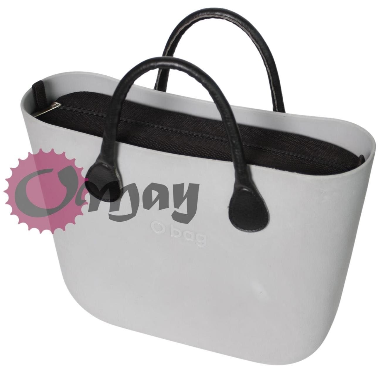 organizer OBAG STANDARD efektowna czarna struktura OMAY