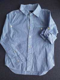 Koszula błękitna w prążek H&M r.134