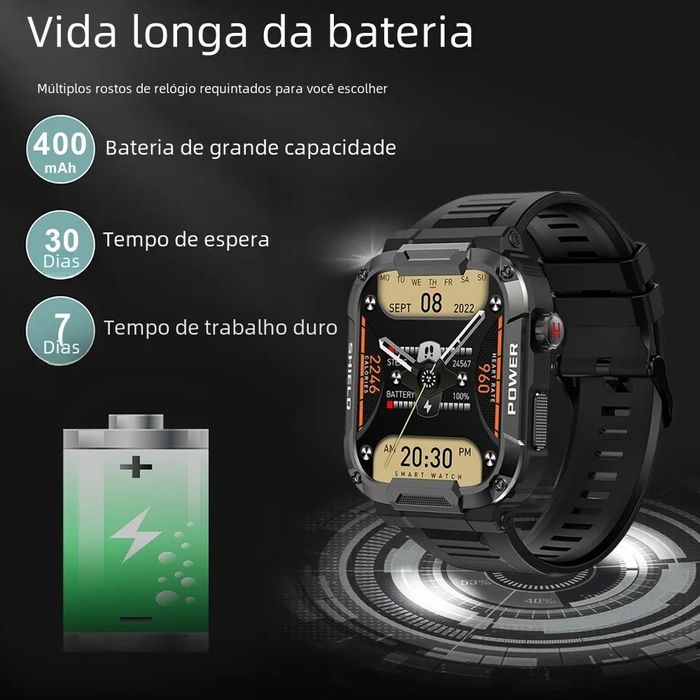 Smartwatch resistente NOVO para Android e Iphone