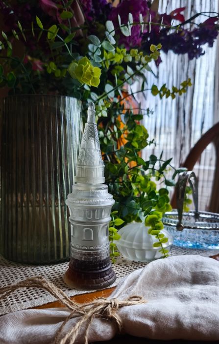 Статуэтка фигурка шкатулка пресс папье флакон старинное стекло Мальцов