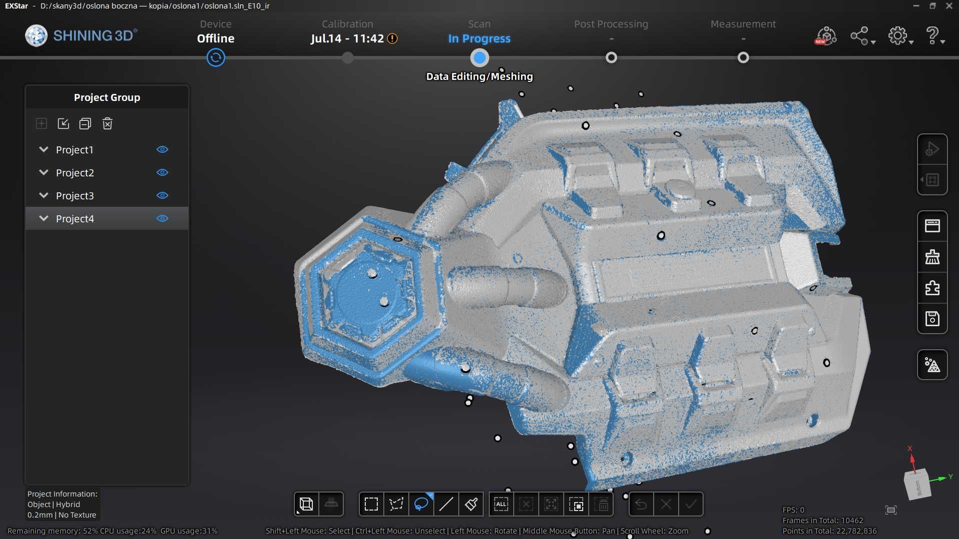 Shining3D Einstar Skaner 3D - modelowanie, inżynieria wsteczna, druk3D