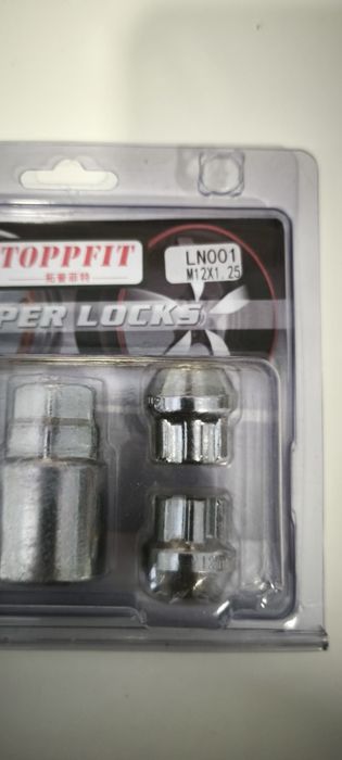 Porcas de segurança roda M12 1,25