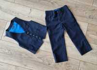 Komplet elegancki kamizelka + spodnie dla chłopca Zara H&M Next 98/104