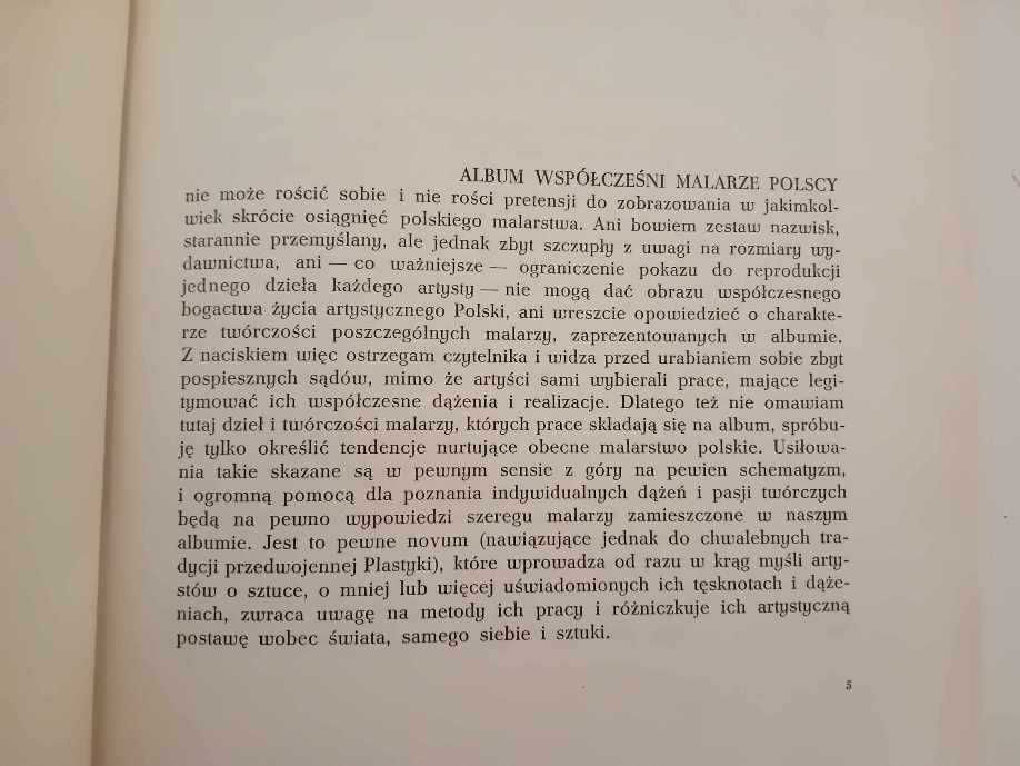 Współcześni malarze polscy.