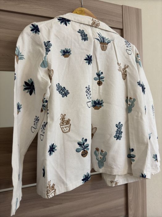 Тепла піжама з принтом