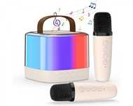 2 x Mikrofon bezprzewodowy + głośnik bluetooth Zestaw Karaoke Lamex