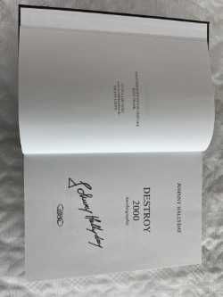 Livro Johnny Hallyday Destroy 2000 - Autobiografia