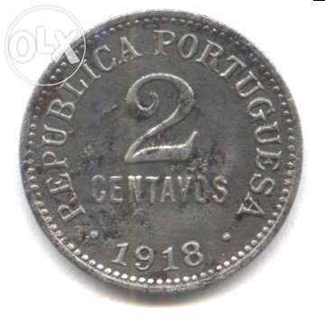 Espadim - Moeda de 2 Centavos de 1918 - Ferro