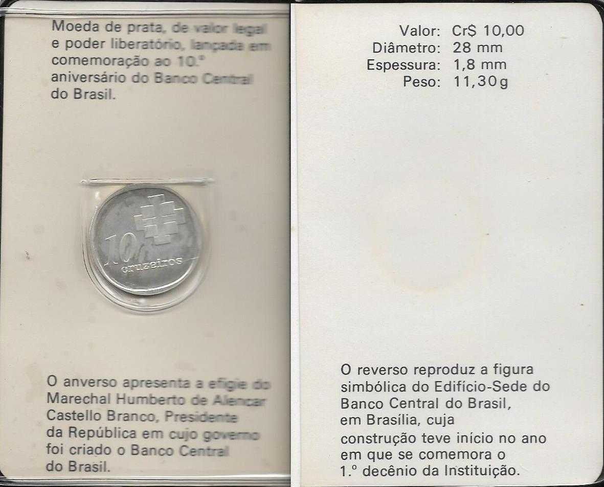 Moedas - - - Brasil - - - "10º Aniversário do Banco Central"