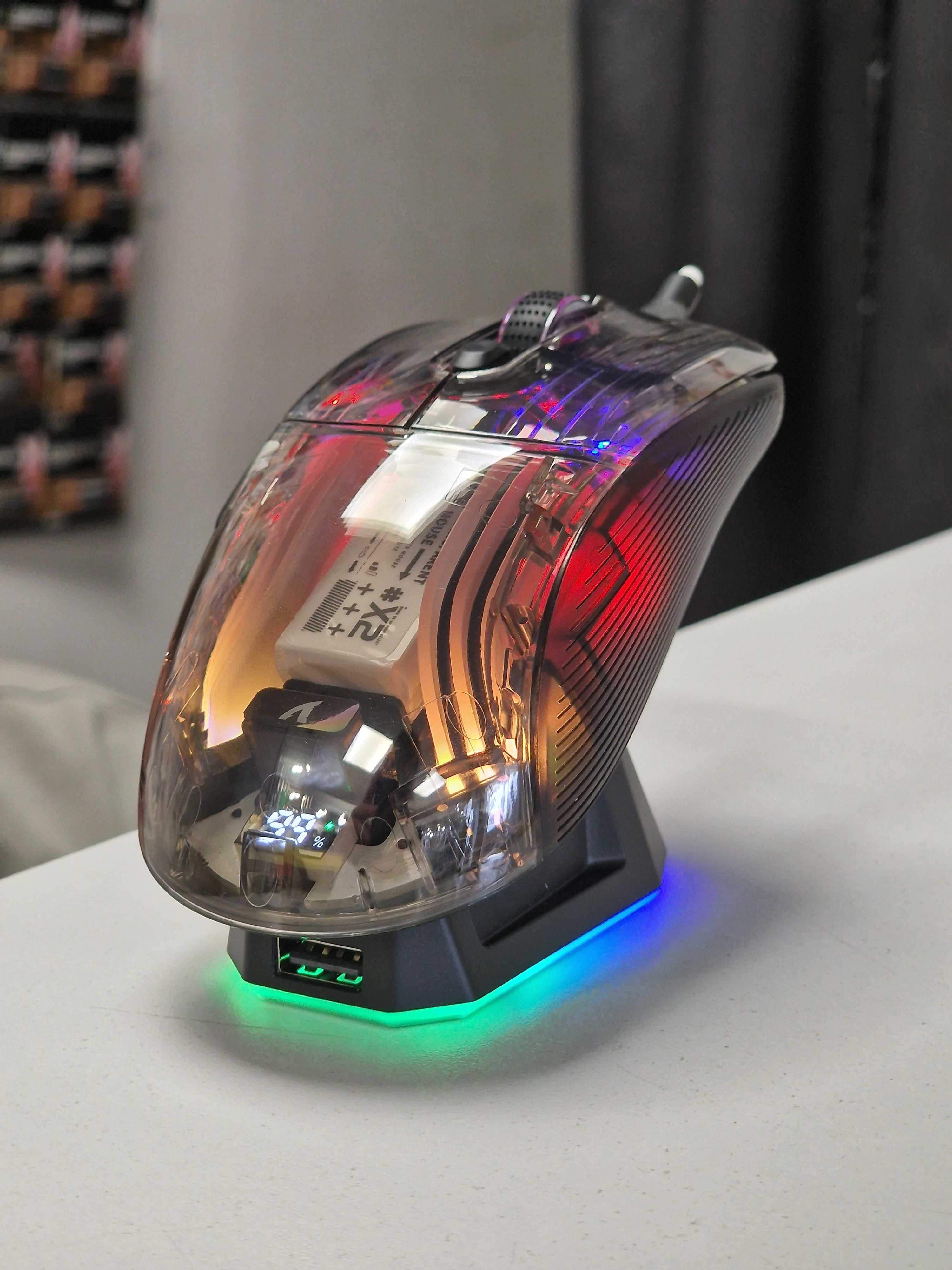 Миша Attack Shark x2 PRO ARGB прозора + Doc станція