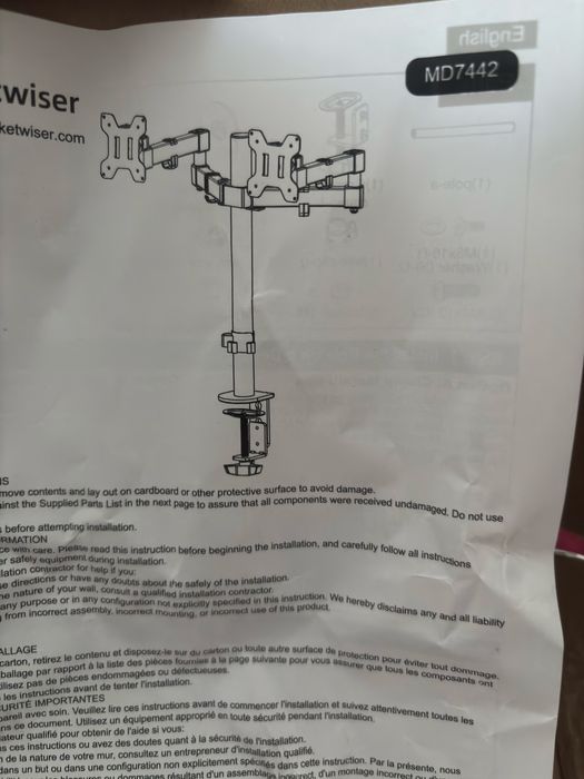 Bracwiser MD7442 Підставка кріплення на два монітори