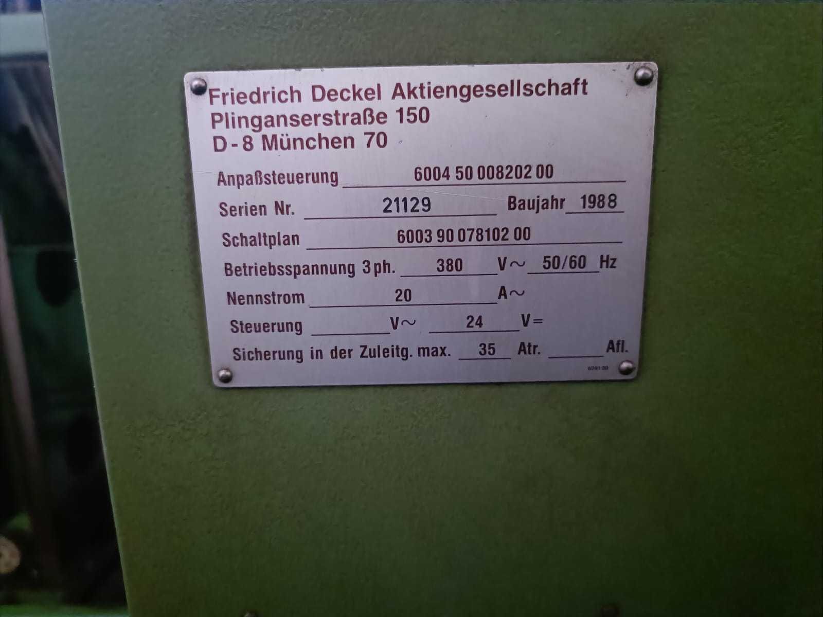 Deckel/Maho FP3A Heidenhain Frezarka numeryczna