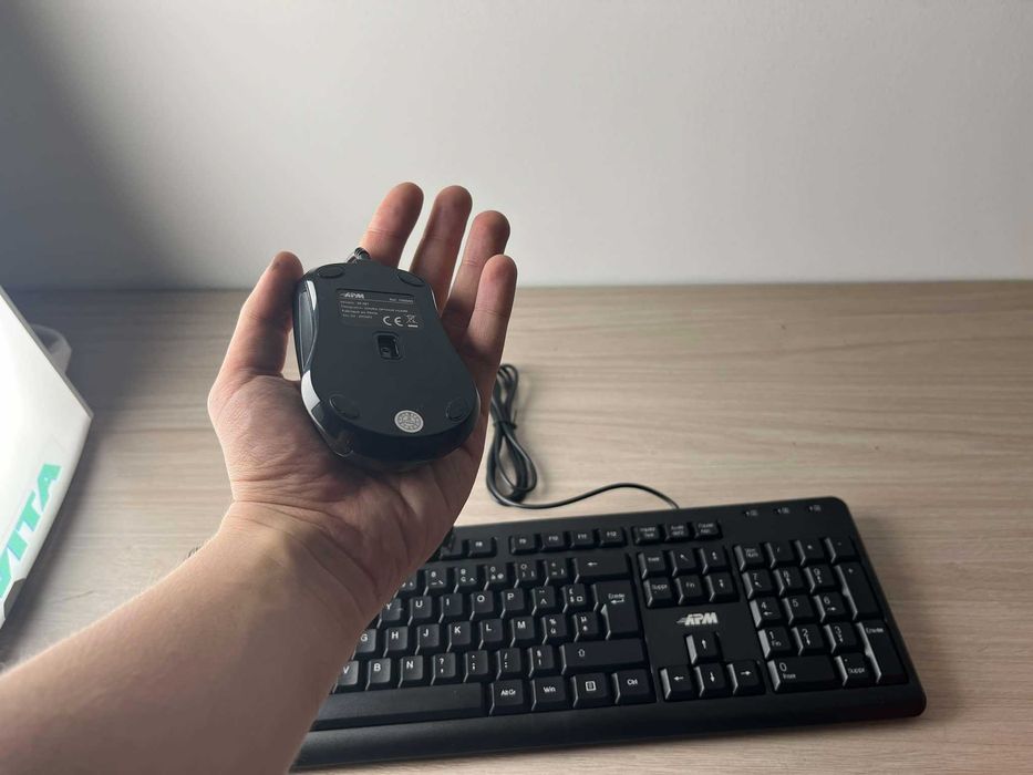 Tania myszka i klawiatura membranowa do domu - APM 100040