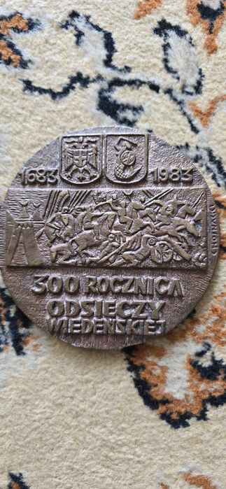 Dwustronny  medal 300 Rocznica Odsieczy Wiedeńskiej