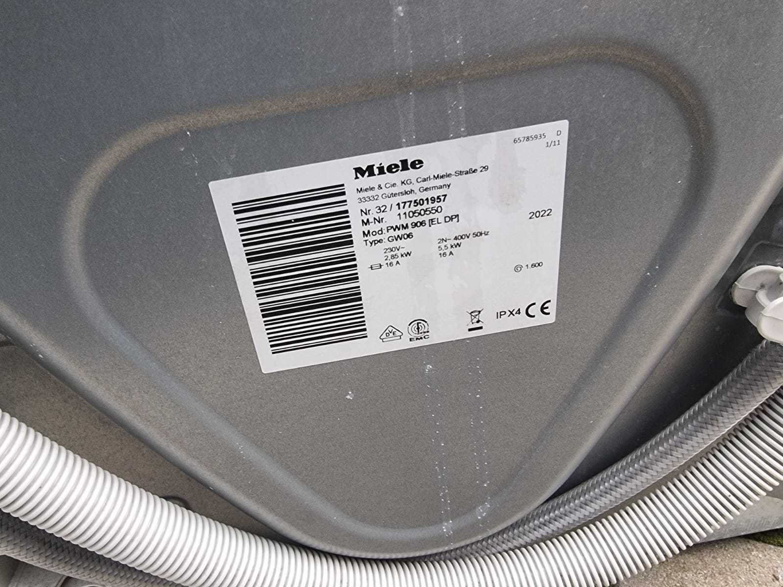 Zestaw Miele Professional. Pralka PWM 906 + suszarka PDR 908. Jak nowe