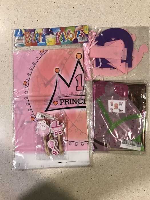 Conjunto pack festa bebe decoração 1 ano