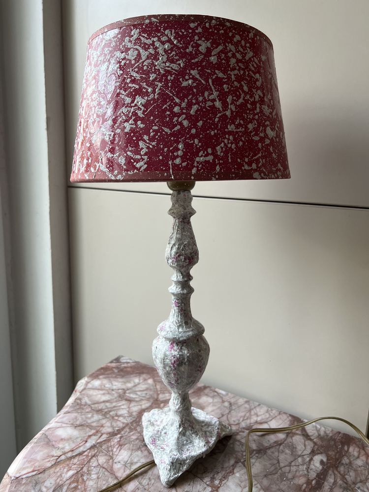 Stara mosiezna lampka przerobiona na Vintage Boho