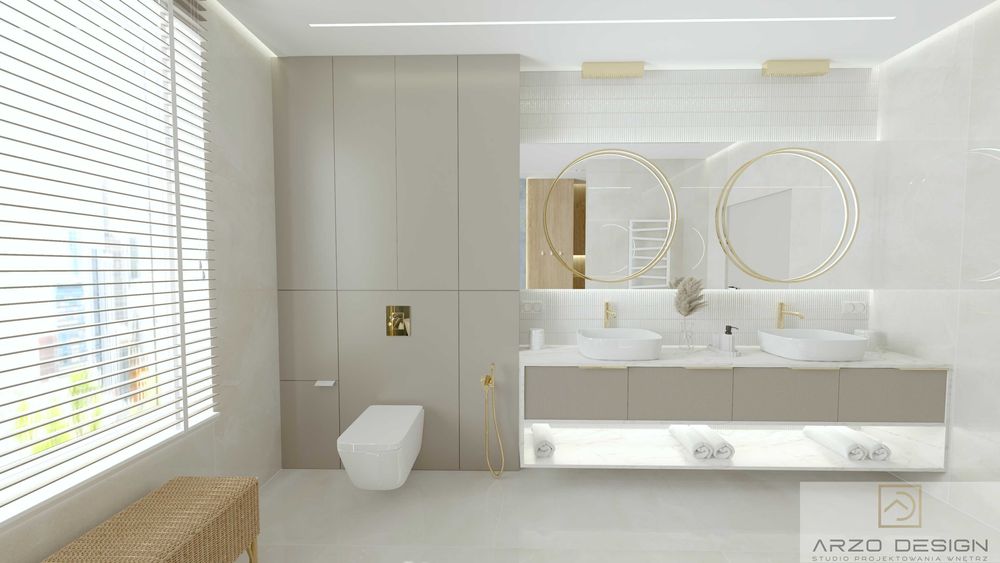 Projektowanie wnętrz | Projekt wizualizacja łazienki salonu kuchni 3D