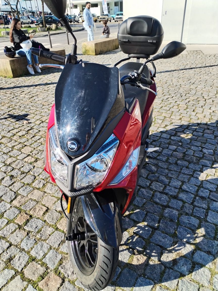 Sym jet 14 125 cc, 2018, 2800 Kms com Top Case SHAD