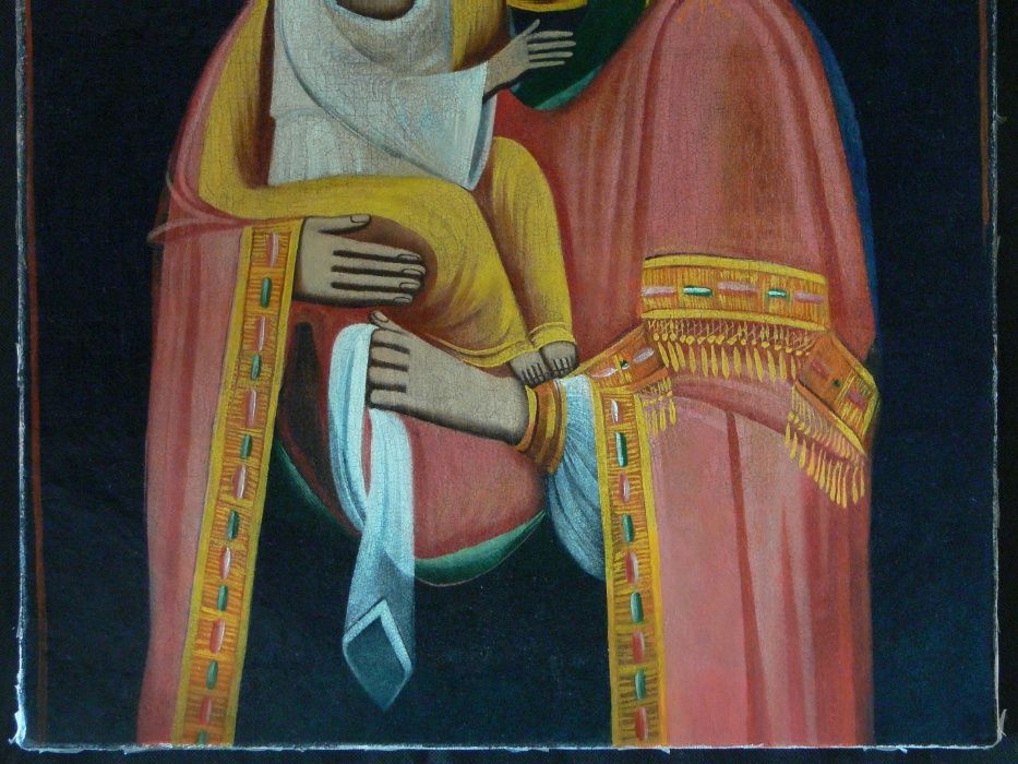 Хатня ікона "Богородиця з Ісусом. Праворучиця" 19ст.