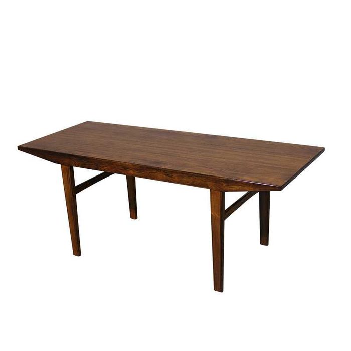 Mesa de centro dinamarquesa em pau santo | Mobiliário Vintage