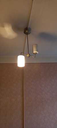 Stara lampa PRL z kloszami