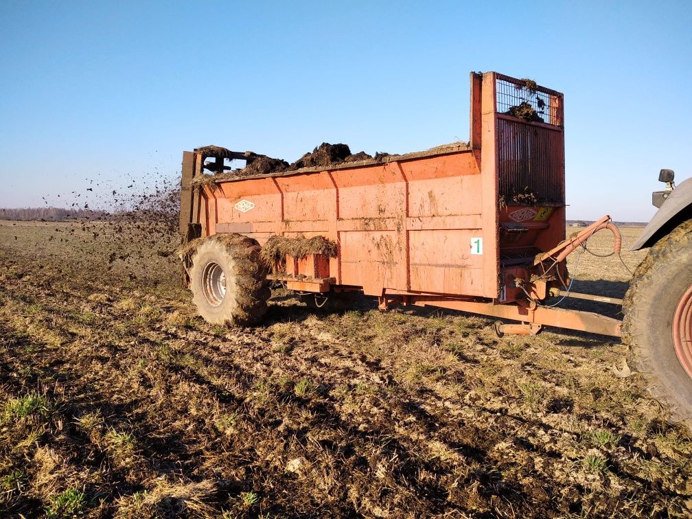 Usługi rolnicze Adiagro wywóz roztrząsanie obornika fendt 820 brochard