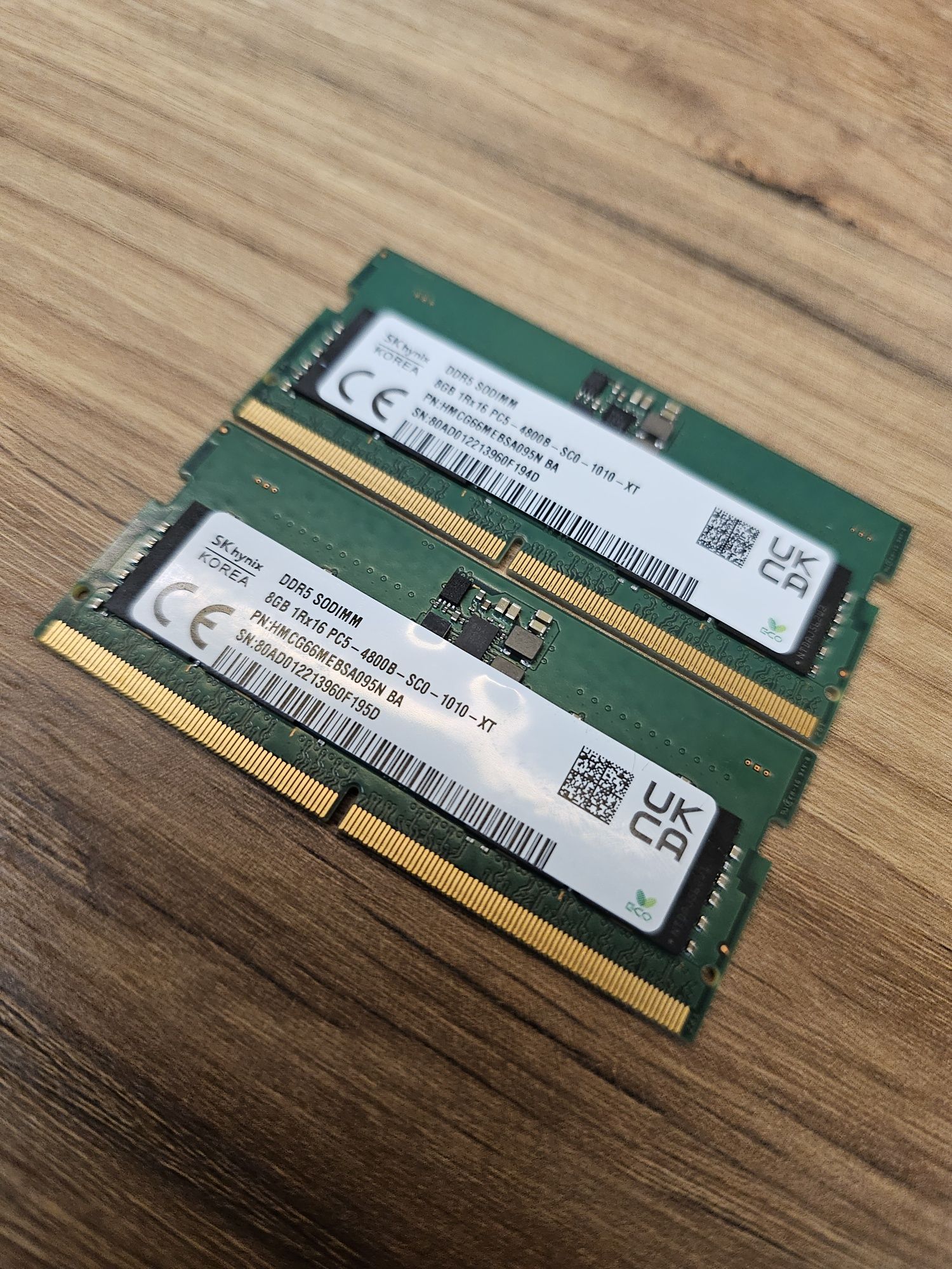 Оперативна пам'ять SODIMM DDR5 16Gb (2×8Gb) 4800MHz SK Hynix