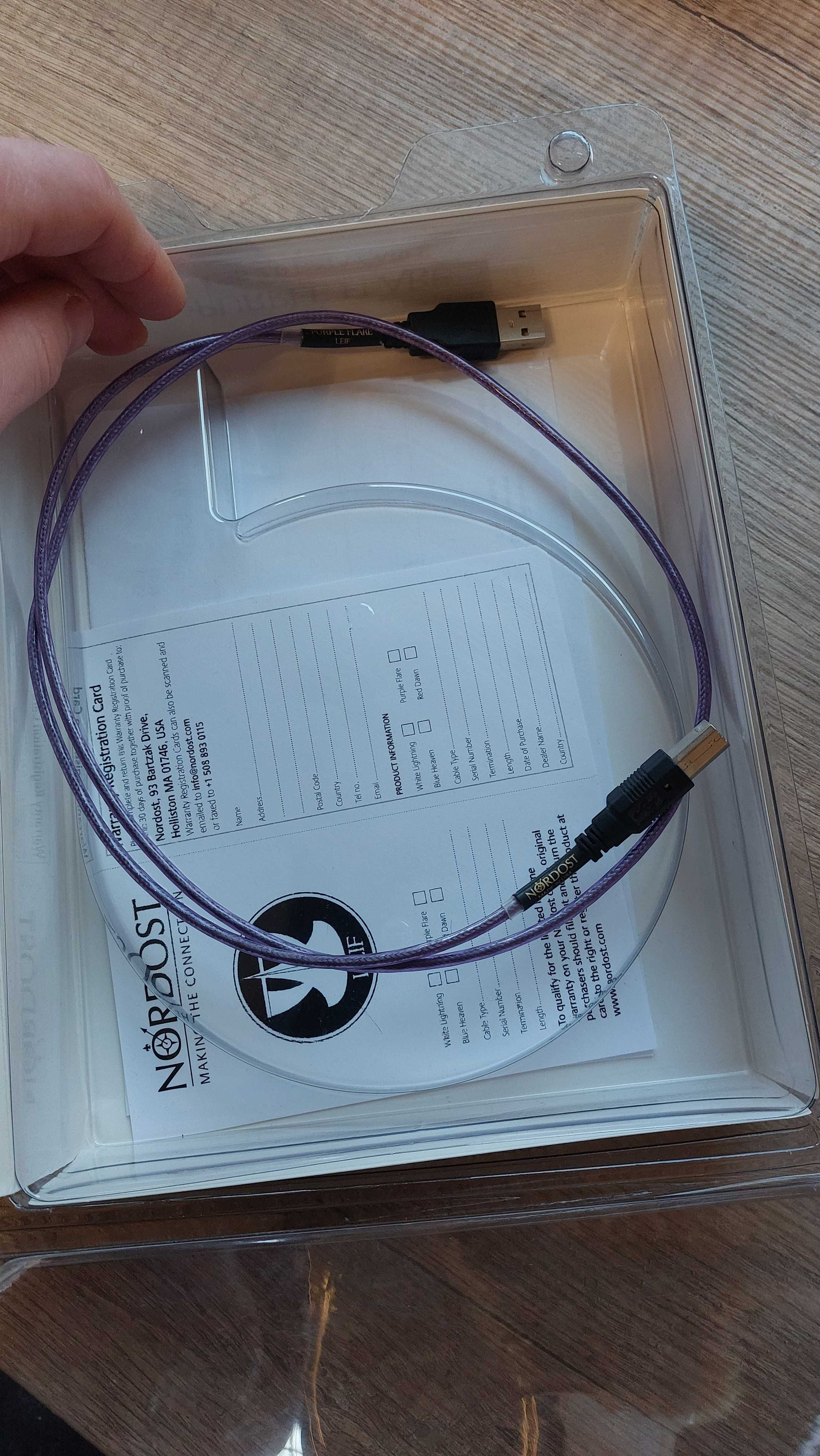 Purple Flare Nordost Kabel usb 2.0 A B hi fi