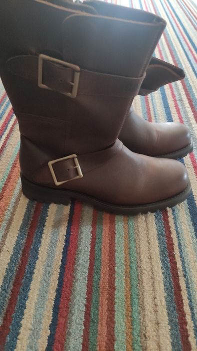 Skórzane buty CAT 42/43 motocyklowe