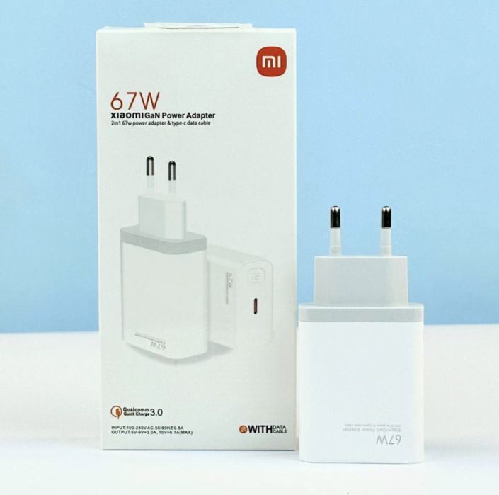 Мережевий зарядний пристрій Xiaomi 67W Зарядки редми хуавей ксиоми