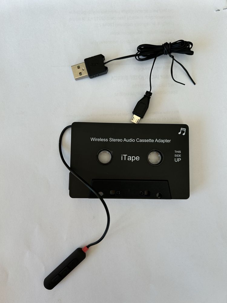 Bezprzewodowy, stereofoniczny odtwarzacz kasetowy Bluetooth do auta
