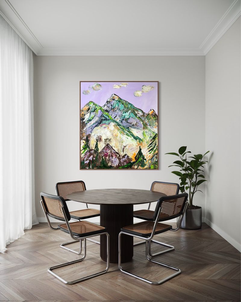 Obraz ręcznie malowany 100x90 cm