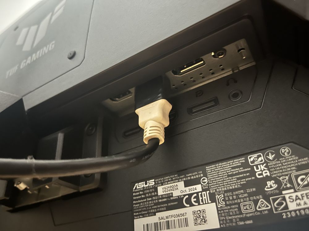 Monito asus tuf gaming 18hz