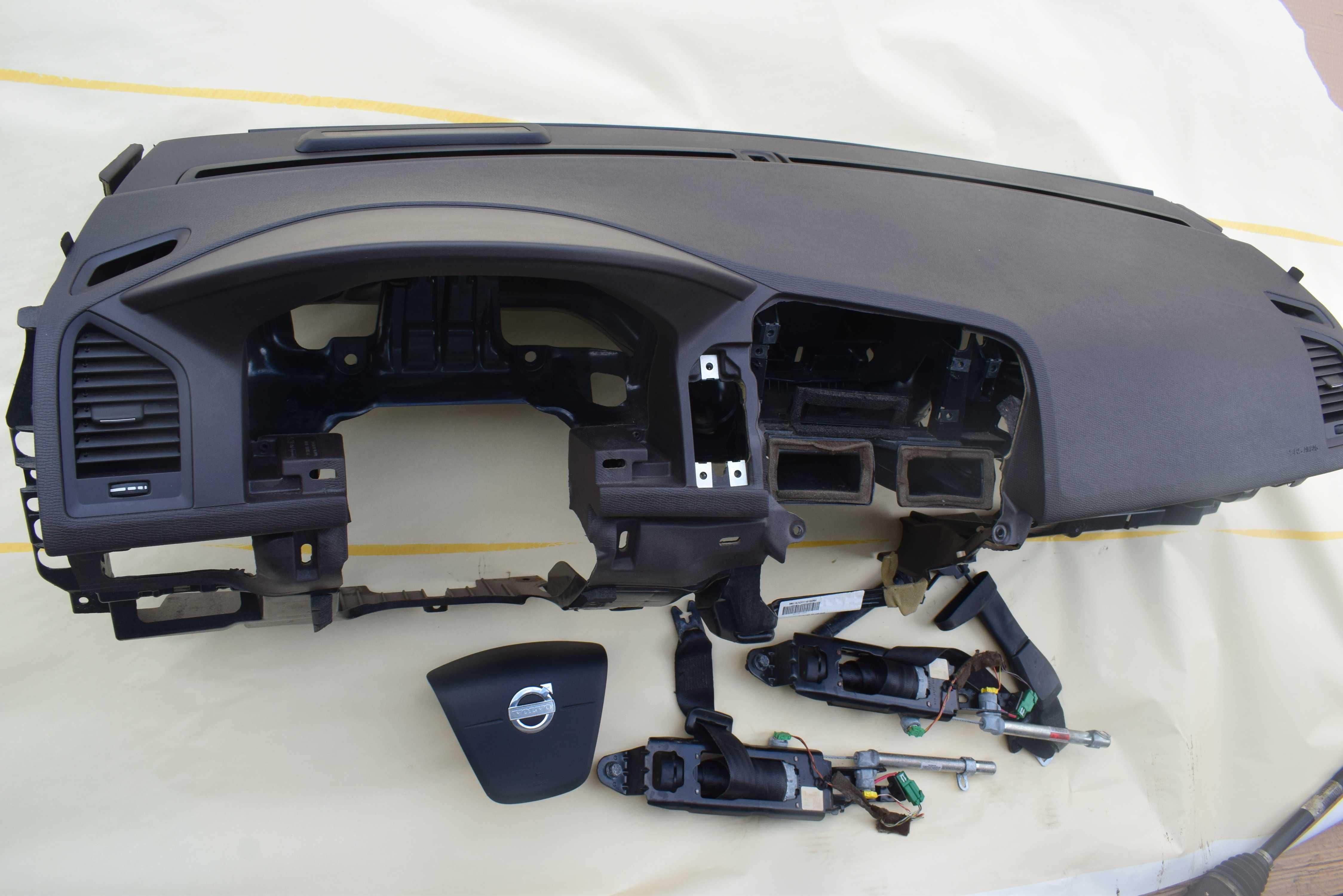 konsola airbag poduszka pasy radar VOLVO XC60 I LIFT ORGINAŁ .brązowa
