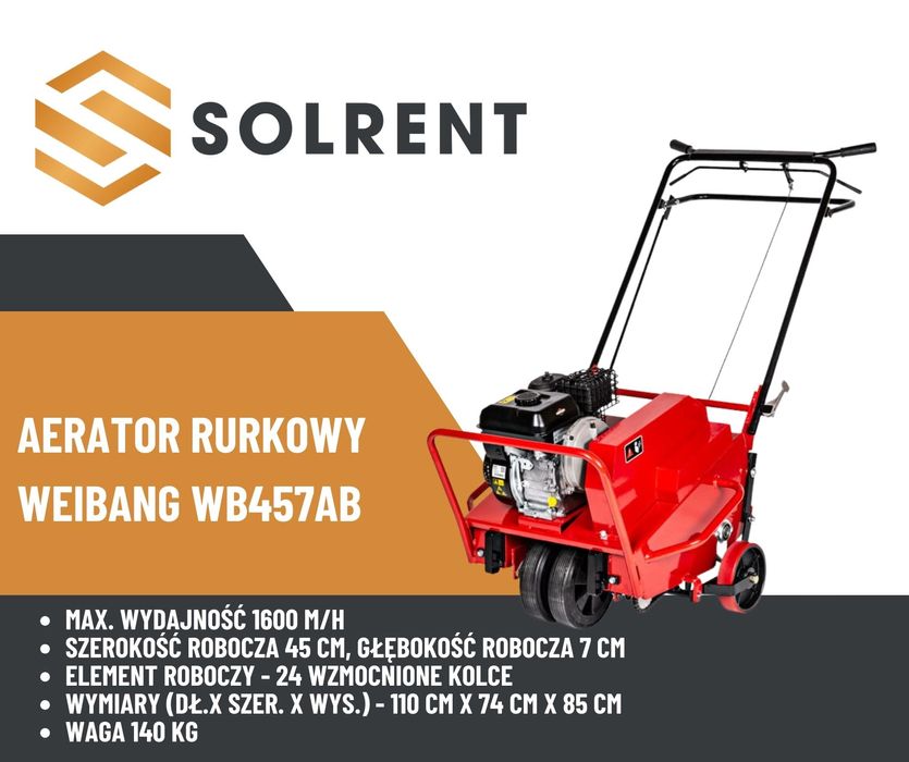 Wynajmę AERATOR rurkowy WEIBANG WB457AB