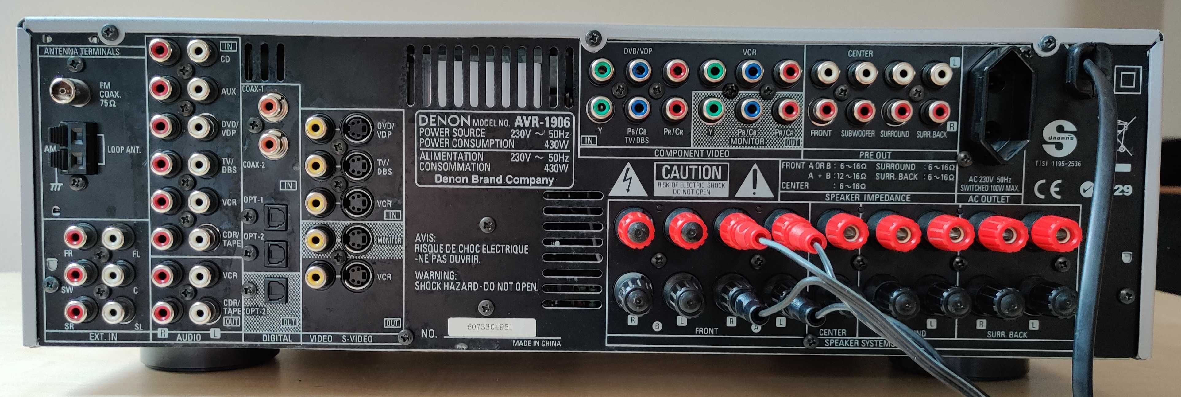 Amplituner DENON AVR-1906 z pilotem