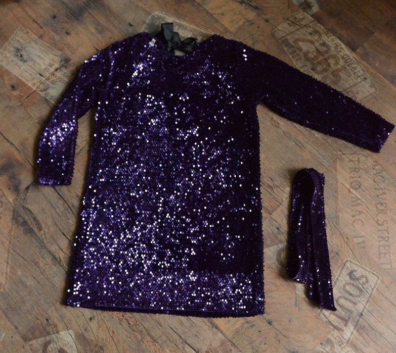 Плаття нарядне святкове фіолетове в пайєтках на дівчинку 146р