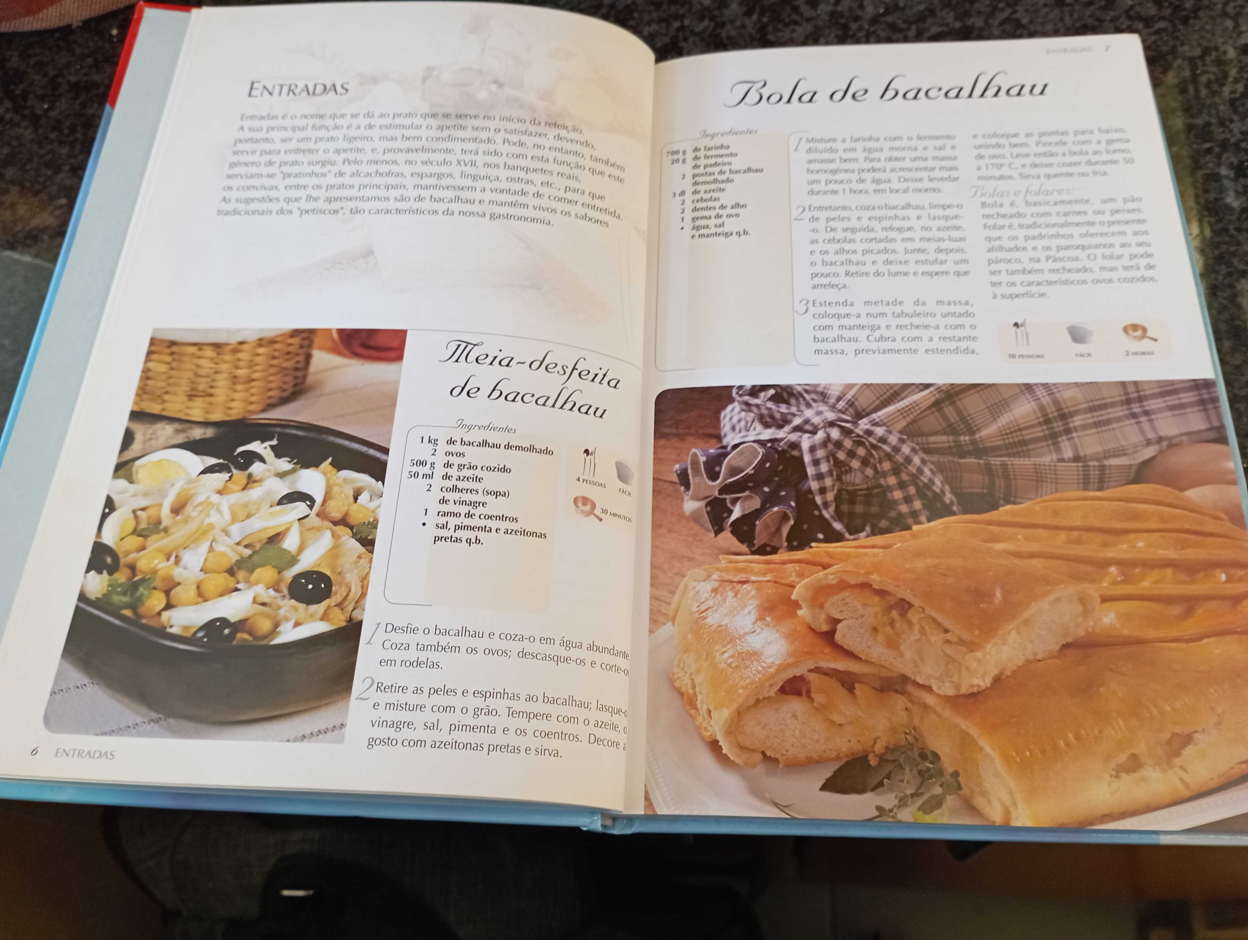 Coleção receitas típicas de Bacalhau da editora Euro Impala