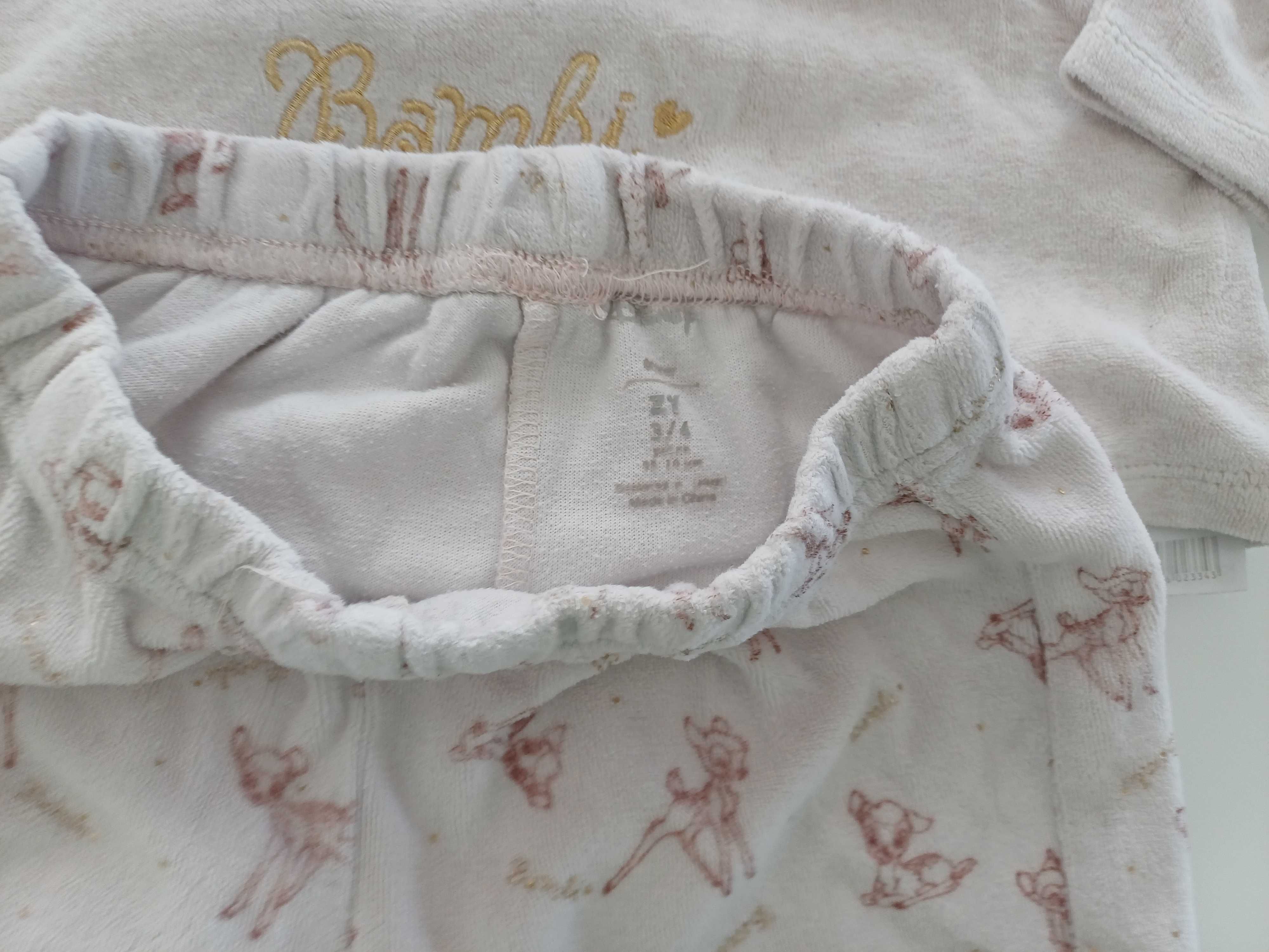 Pijama Bambi tamanho 3/4 anos em bom estado