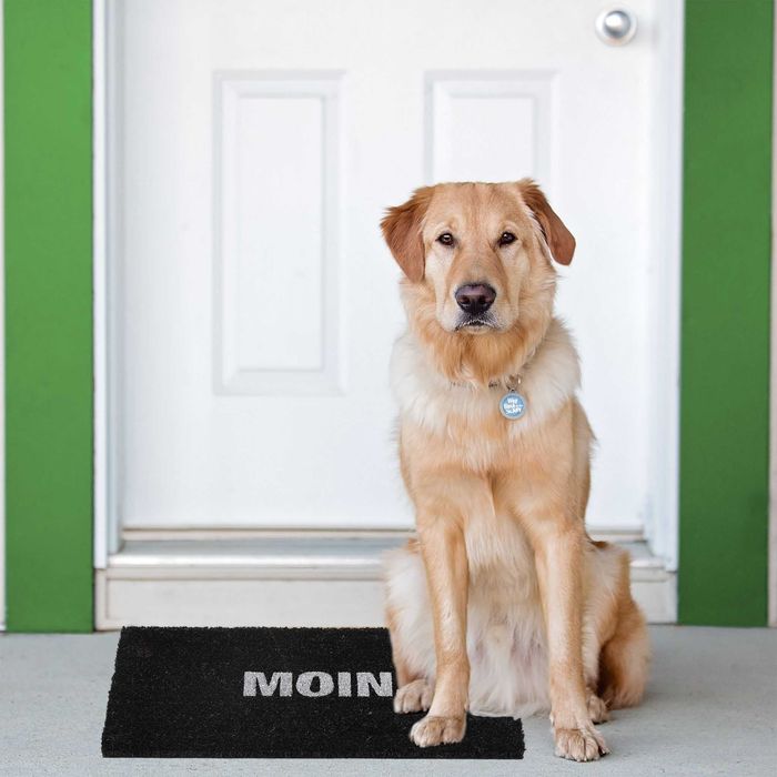 Wycieraczka kokosowa "Moin."czarna Relaxdays