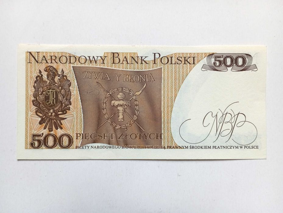 500 zł 1982   -  CM  -   Bardzo Rzadki L7  st. UNC-