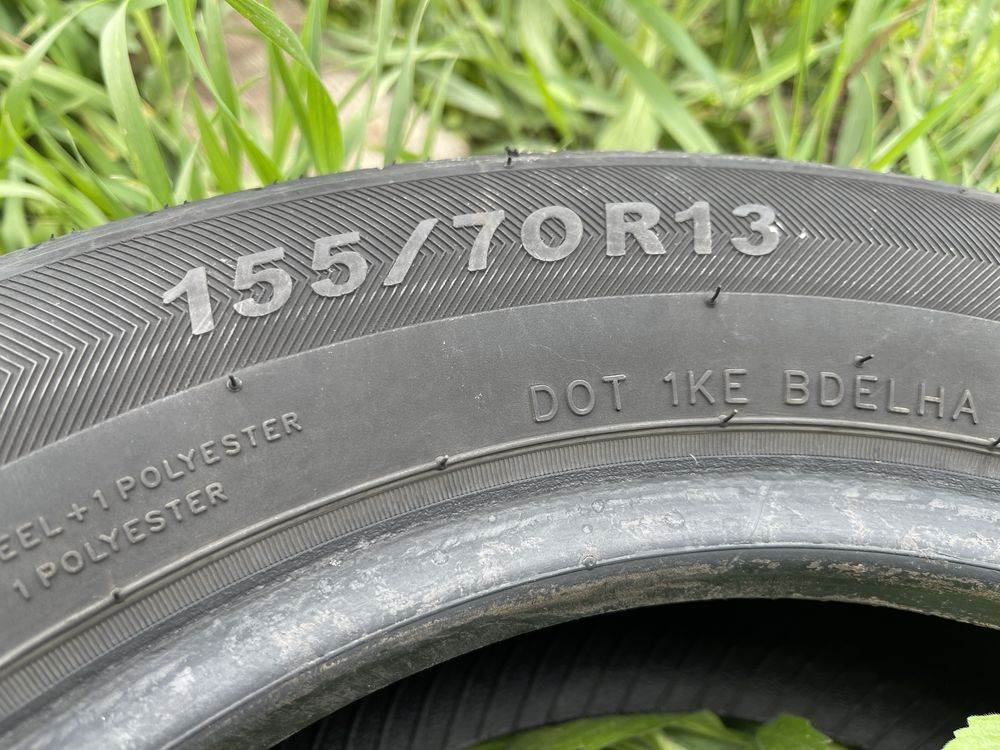 Комплект літніх шин 155/70 R13 Evergreen в гарному стані